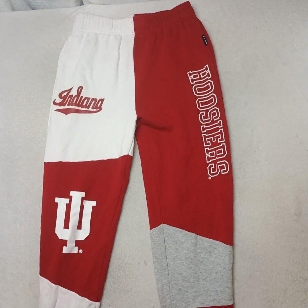 Indiana Hoosiers Pants Men S Red Colorblock Jogger Basketball NCAA Tailgaiting